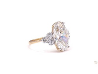 18 karaat witgouden ring met 7,85 crt diamant - afbeelding 4 van  8