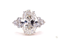 18 karaat witgouden ring met 7,85 crt diamant - afbeelding 6 van  8