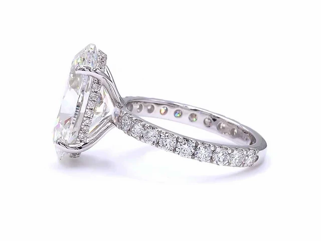 18 karaat witgouden ring met 8,00 ct. diamant - afbeelding 2 van  12