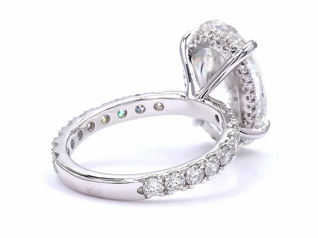 18 karaat witgouden ring met 8,00 ct. diamant - afbeelding 3 van  12