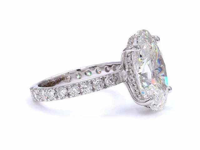 18 karaat witgouden ring met 8,00 ct. diamant - afbeelding 7 van  12