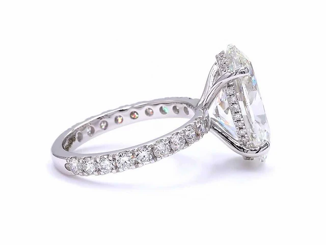 18 karaat witgouden ring met 8,00 ct. diamant - afbeelding 9 van  12