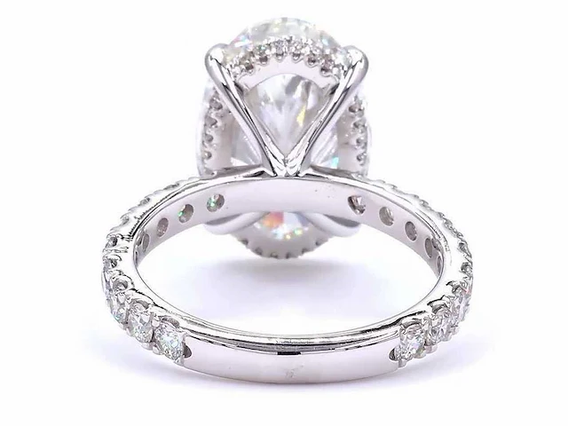 18 karaat witgouden ring met 8,00 ct. diamant - afbeelding 10 van  12