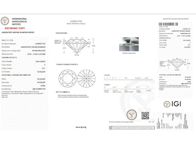 18 krt gouden ring met diamant 5,00 crt - afbeelding 2 van  6
