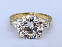 18 krt gouden ring met diamant 6,44 crt - afbeelding 4 van  9