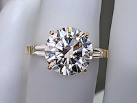 18 krt gouden ring met diamant 6,44 crt - afbeelding 5 van  9