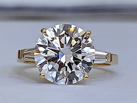 18 krt gouden ring met diamant 6,44 crt - afbeelding 9 van  9
