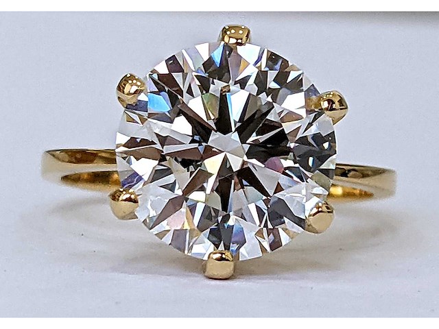 18 krt gouden ring met diamant 7,11 crt - afbeelding 5 van  11