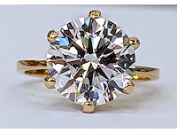 18 krt gouden ring met diamant 7,11 crt - afbeelding 5 van  11