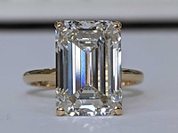 18 krt gouden ring met diamant 8,17 crt - afbeelding 5 van  6