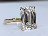 18 krt gouden ring met diamant 8,17 crt - afbeelding 1 van  5