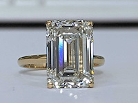 18 krt gouden ring met diamant 8,17 crt - afbeelding 4 van  5