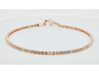 18 krt gouden tennis armband met natuurlijke diamant 3,93 crt - afbeelding 3 van  8