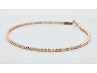 18 krt gouden tennis armband met natuurlijke diamant 3,93 crt - afbeelding 4 van  8