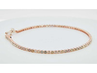 18 krt gouden tennis armband met natuurlijke diamant 3,93 crt - afbeelding 7 van  8
