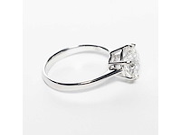 18 krt. wit gouden ring met diamant 4,02 crt. - afbeelding 10 van  18