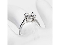 18 krt wit gouden ring met diamant 5,02 crt - afbeelding 8 van  10