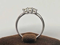 18 kt witgoud 0,57 cts ring met natuurlijke diamant - afbeelding 3 van  6
