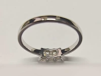 18 kt witgoud 0,57 cts ring met natuurlijke diamant - afbeelding 6 van  6