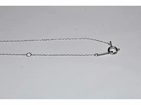 18 kt witgouden ketting met hanger en natuurlijke diamant - afbeelding 5 van  7