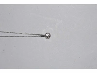18 kt witgouden ketting met hanger en natuurlijke diamant - afbeelding 6 van  7
