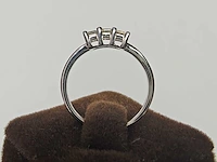 18 kt witgouden ring met 0,65 cts natuurlijke diamant - afbeelding 3 van  6