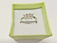 18 kt witgouden ring met 0,65 cts natuurlijke diamant - afbeelding 6 van  6
