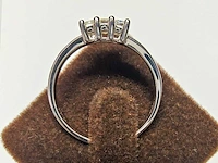 18 kt witgouden ring met natuurlijke diamant - afbeelding 3 van  6