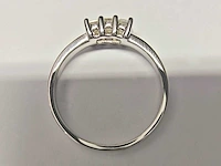 18 kt witgouden ring met natuurlijke diamant - afbeelding 5 van  6