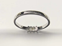 18 kt witgouden ring met natuurlijke diamant - afbeelding 7 van  7