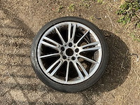 18” lichtmetalen bmw is37 velg 8,5jx18 eh2 v.v. bridgestone 255\35r18 band - afbeelding 1 van  7