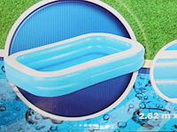 18 opblaasbare zwembaden bestway blauw rechthoekig, 262 cm x 175 cm x 51cm. - afbeelding 3 van  3