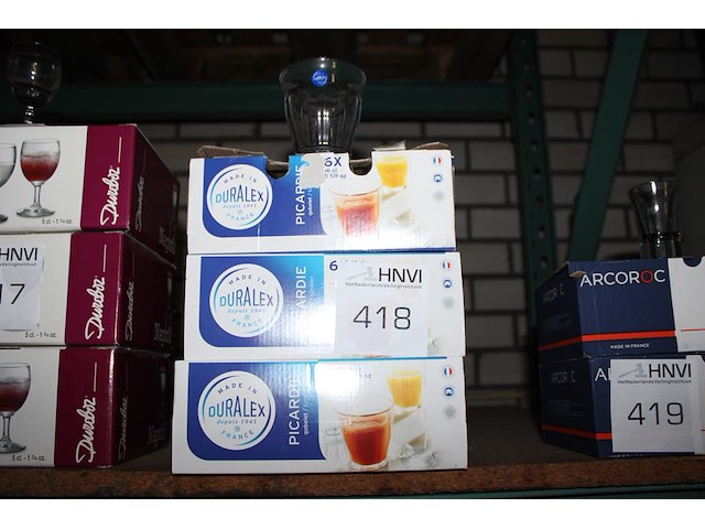 18 sapglazen duralex. - afbeelding 1 van  3