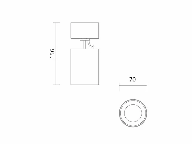 18 x fago kantelbare design spot zwart - afbeelding 3 van  6