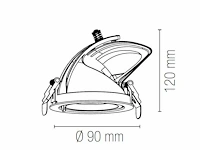 18 x intec delta 20 watt cct led banaan downlighters - afbeelding 4 van  6