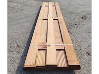 18 x kapur terrasplank 21 x 145mm 7 groeven, lengte 395cm - afbeelding 2 van  4