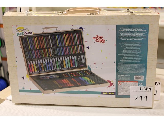 180 delige tekenset art&craft. - afbeelding 1 van  2