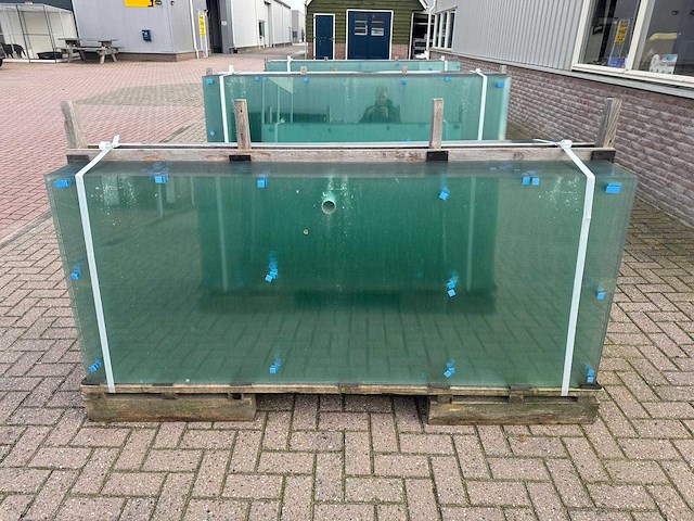 180st glaspanelen 10mm gehard veiligheidsglas - afbeelding 15 van  17