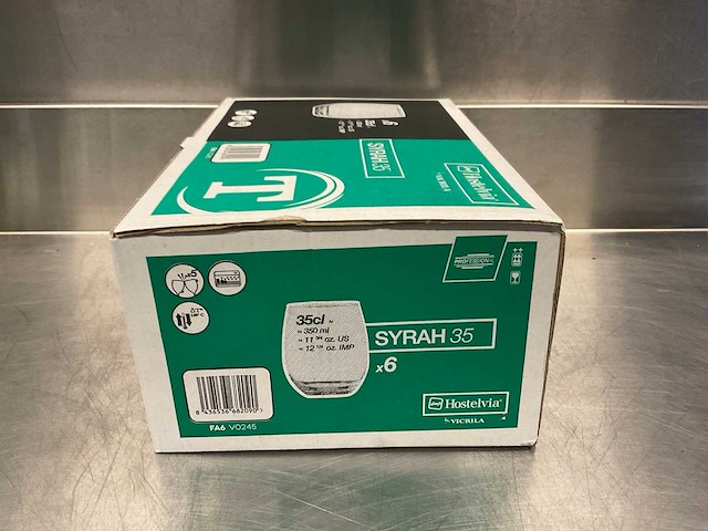 (180x) vicrila hostelvia syrah doos à 6 stuks - glas 35 cl - afbeelding 11 van  12