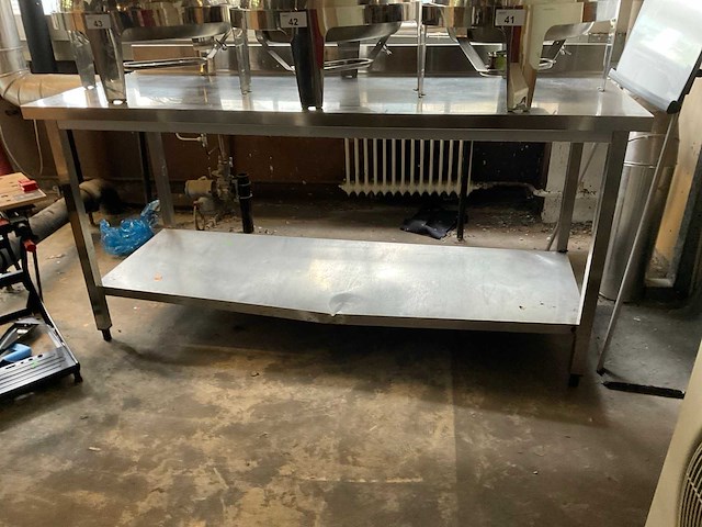 180x70cm rvs werktafel - afbeelding 1 van  1