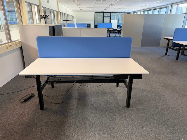 180x80cm - elektrisch zit-sta duo-bureau - afbeelding 1 van  5