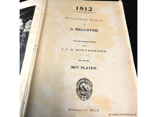 1812 historische roman. l. rellstab - afbeelding 2 van  4