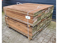182 x guyana teak planken 25 x 140mm, lengte 65 cm - afbeelding 2 van  4