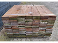 182 x guyana teak planken 25 x 140mm, lengte 65 cm - afbeelding 4 van  4