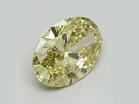 1,85 ct oval cut lichtgroene topaas – khaki groen - afbeelding 3 van  4
