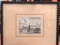 18e-eeuwse kopergravure van het dorp boskoop - afbeelding 2 van  5