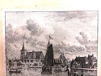 18e-eeuwse kopergravure van het dorp boskoop - afbeelding 3 van  5