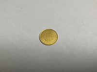 18k gouden penning maria stuart (3,7 gram) - afbeelding 1 van  3