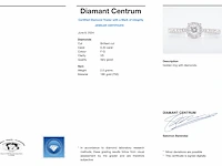 18k witgouden entourage ring, diamanten 0.80 ct - afbeelding 6 van  6