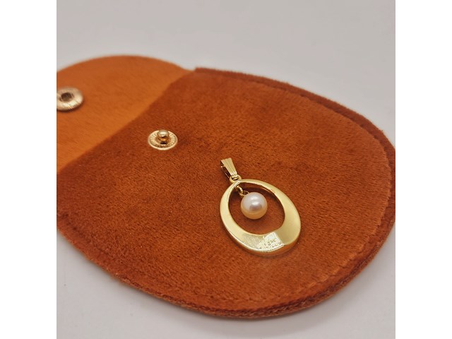 18kt goldfilled pendant hanger met parel - afbeelding 4 van  4